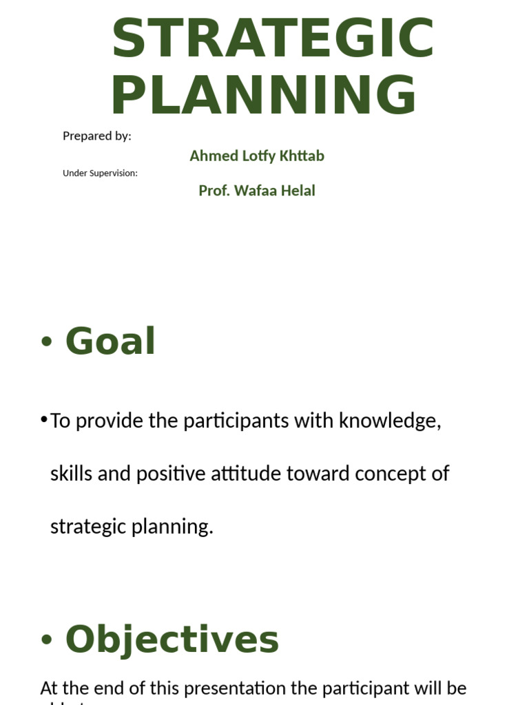 Strategic Planning Essentials Guide | PDF | Strategic Planning | Swot ...