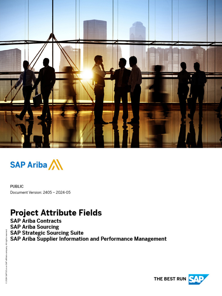 SAP Ariba Project Attribute Overview | PDF | Computing | Business