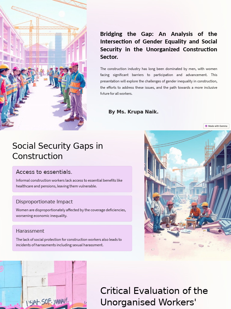 Gender Equality in The Construction Industry | PDF | Gender Pay Gap ...
