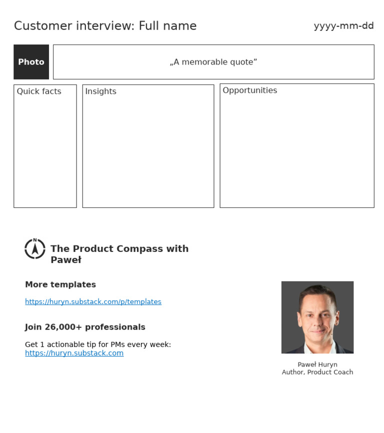 Customer Interview Insights and Opportunities | PDF | Career & Growth ...