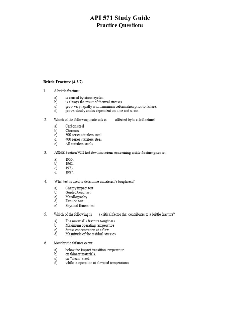 API 571 Damage Mechanisms Guide | PDF | Fracture | Corrosion