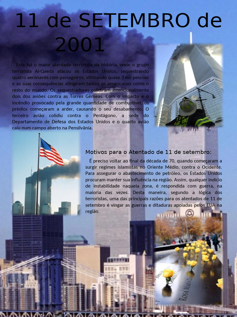 Atentado de 11 de Setembro: Causas e Memorial | PDF | História