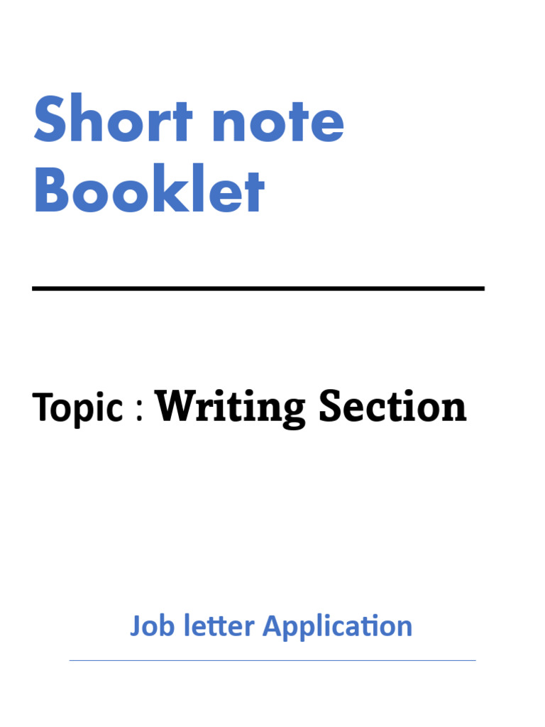 Job Application Letter and Resume Guide | PDF | Self-Improvement