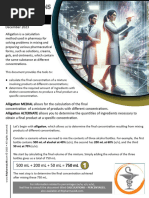 Alligation Math Practice for Pharmacy | PDF