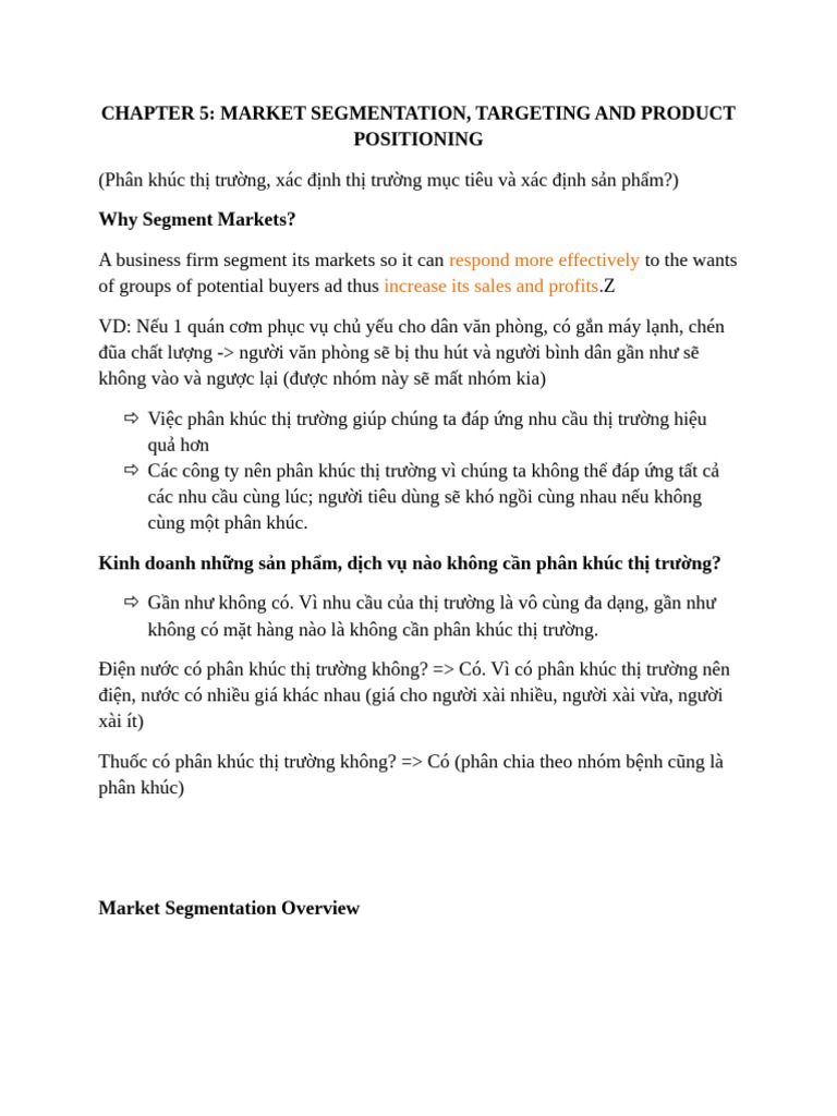 Market Segmentation & Targeting Guide | PDF | Marketing | Market ...