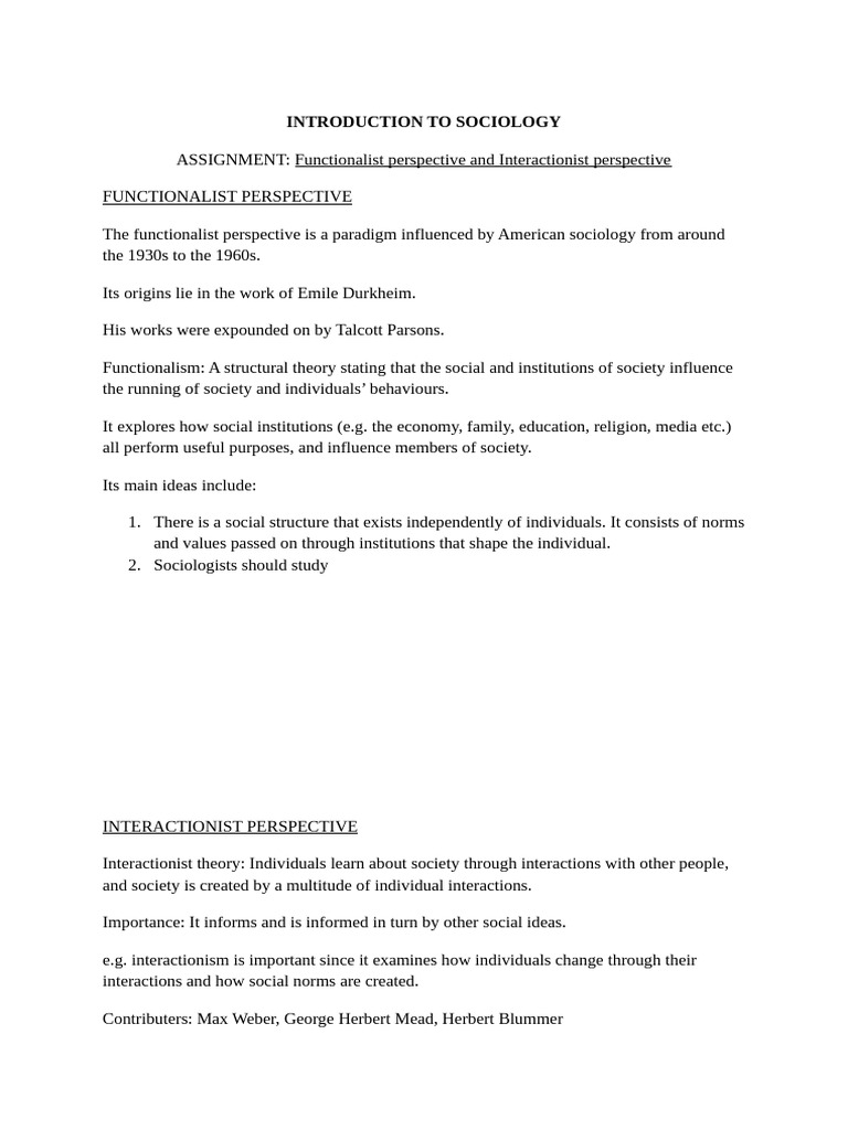 Perspectives in Sociology | PDF | Politics | Social Science