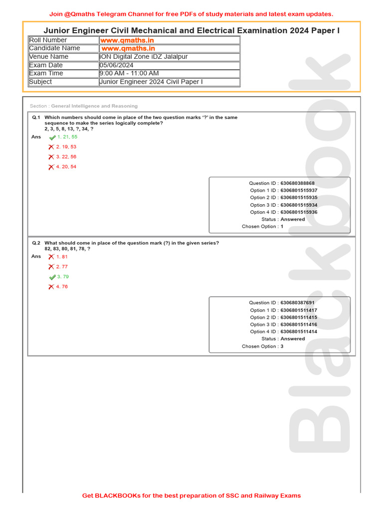 5 June 9AM en Civil ( | PDF | Educational Assessment And Evaluation | Tests