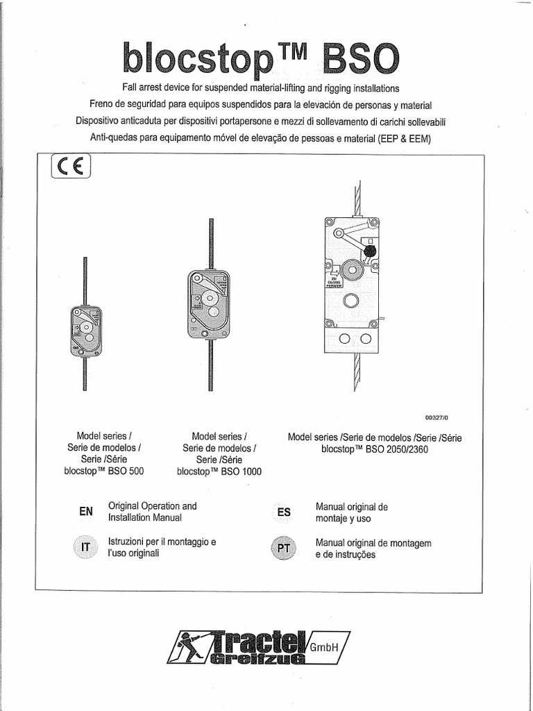 Fall Arrest Device Blocstop - Tirak - EN | PDF