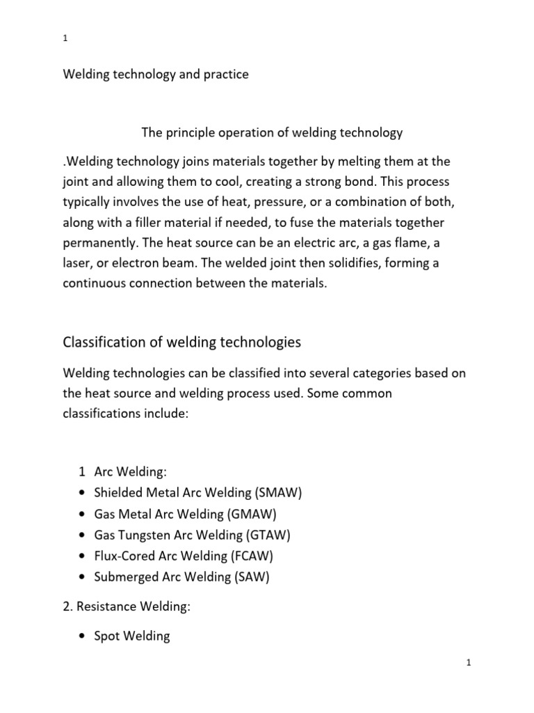 Welding Technology Overview | PDF | Welding | Construction