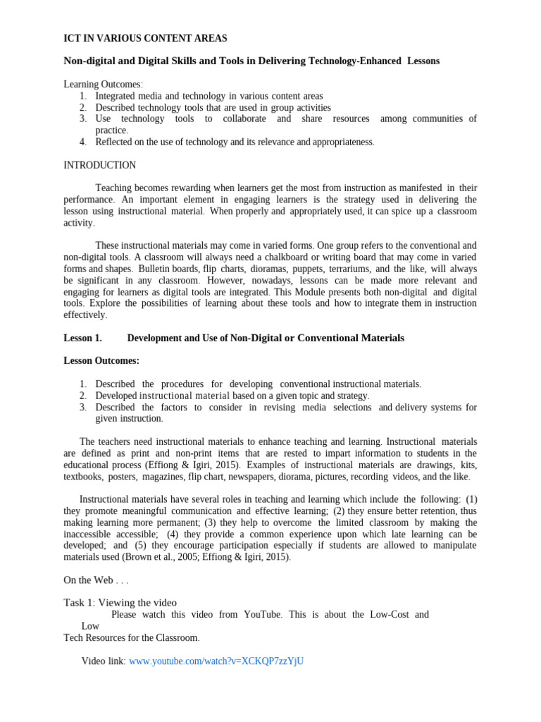 Integrating ICT in Classroom Instruction | PDF | Educational Technology ...