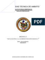 Aplicación a la Administracion Básica I