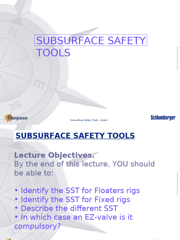 Subsurface Safety Tools Overview | PDF