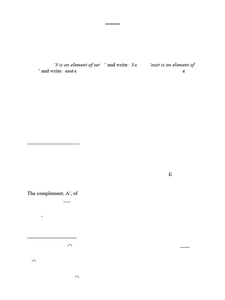 Chapter 2a | PDF | Set (Mathematics) | Mathematical Logic