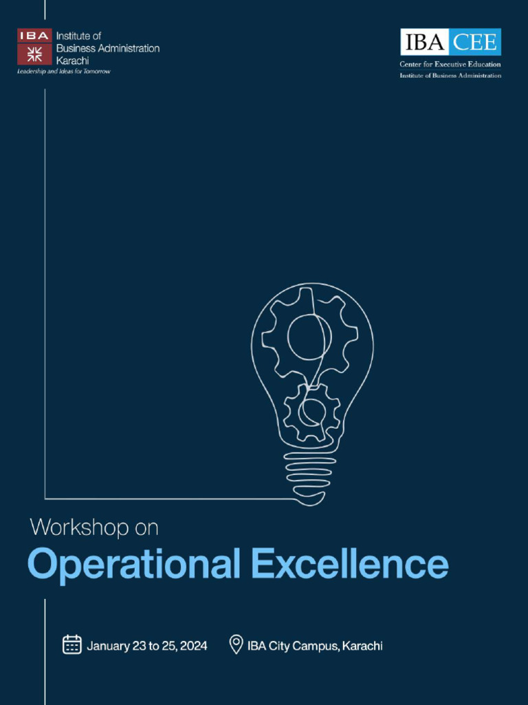 Operational Excellence | PDF
