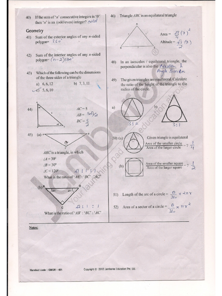 Formula Sheet 3 | PDF