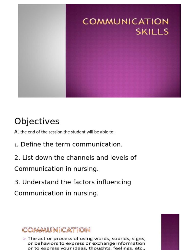 Effective Communication in Nursing | PDF | Career & Growth