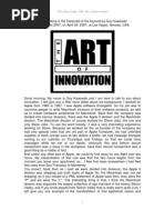 Download Guy Kawasaki - The Art of Innovation Speech ENG by lishugo SN7824938 doc pdf