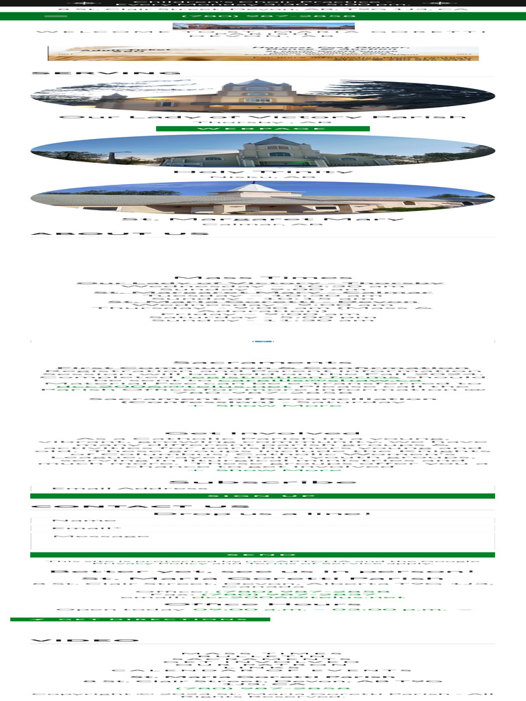 Sta Maria Goretti Parish Mass Times