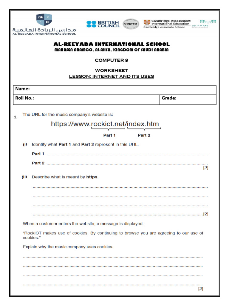 computer science worksheet | PDF