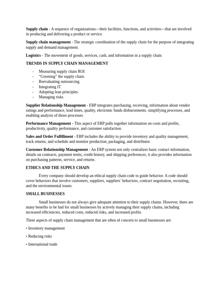 Supply Chain Management | PDF | Supply Chain | Supply Chain Management