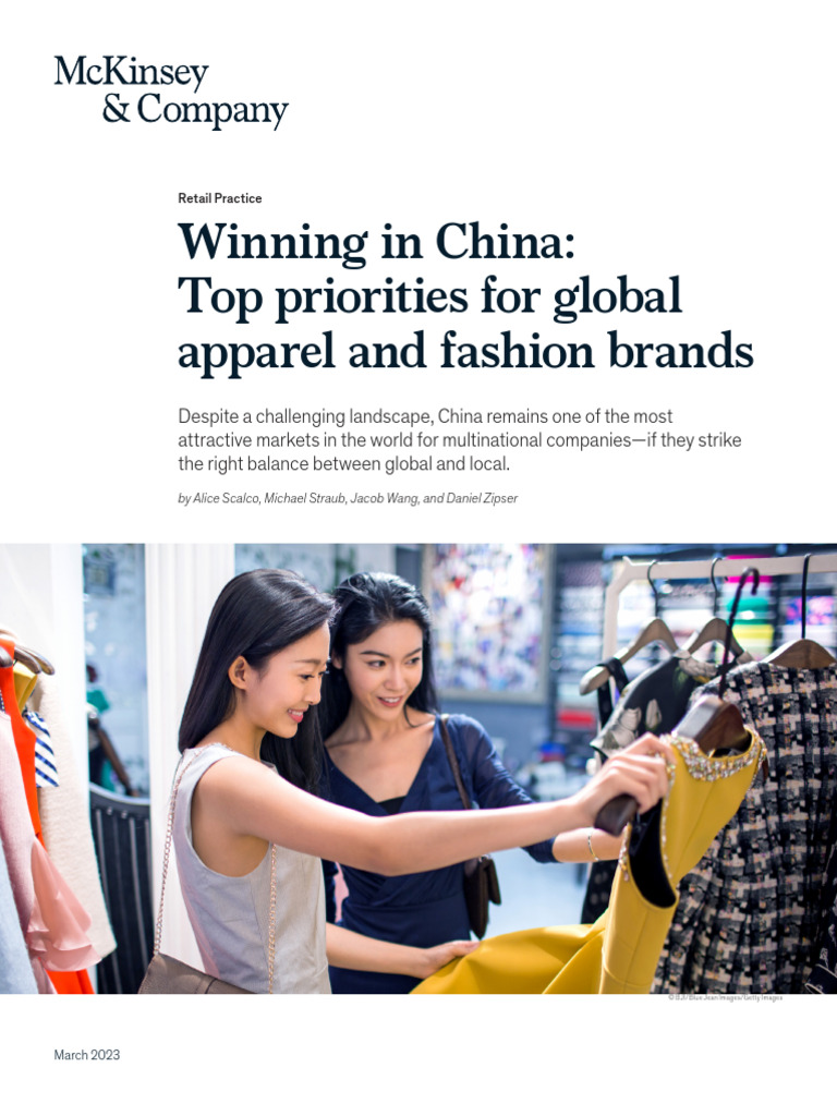 Winning in China Top Priorities For Global Apparel and Fashion Brands ...