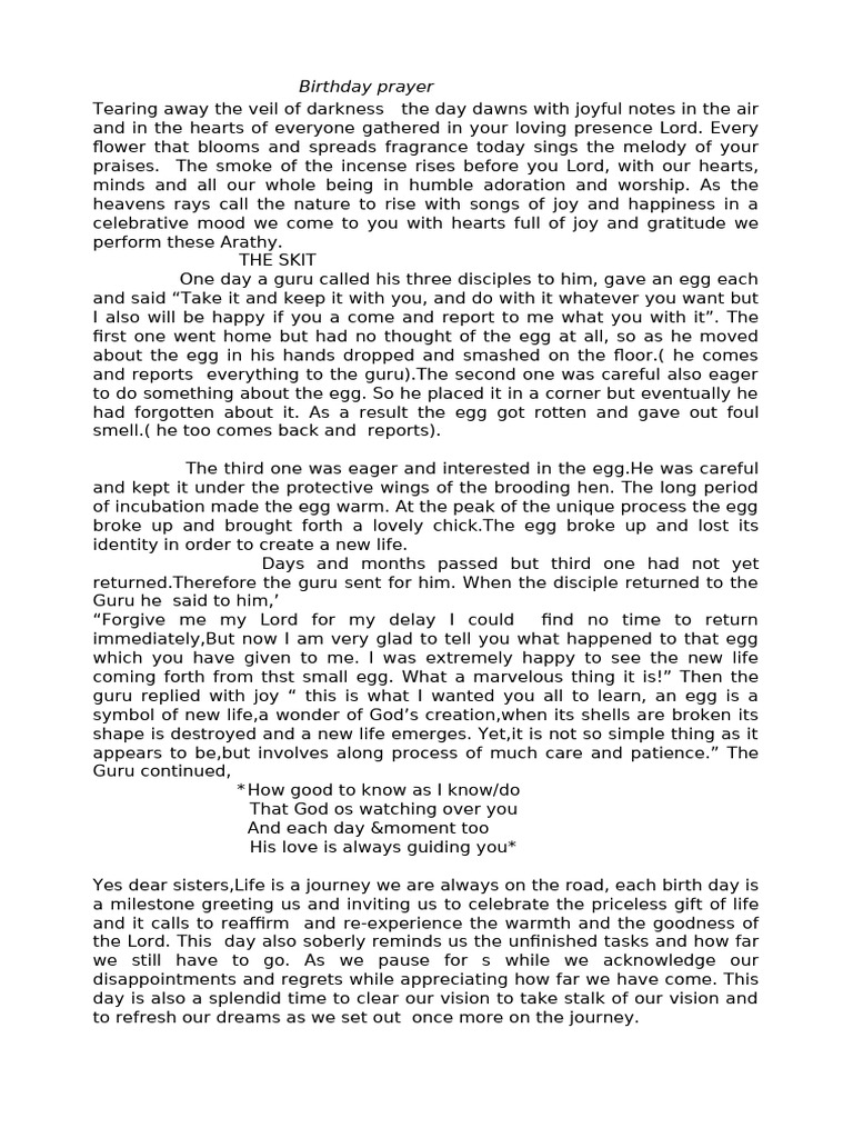 Birthday Prayer Thgumb Pdf Prayer Love