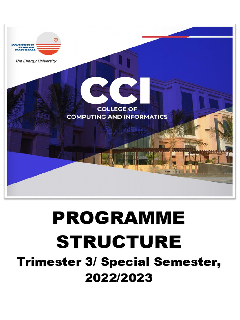 Cci Program Structure Special Semester, 2022.2023 | PDF | Academic Term ...