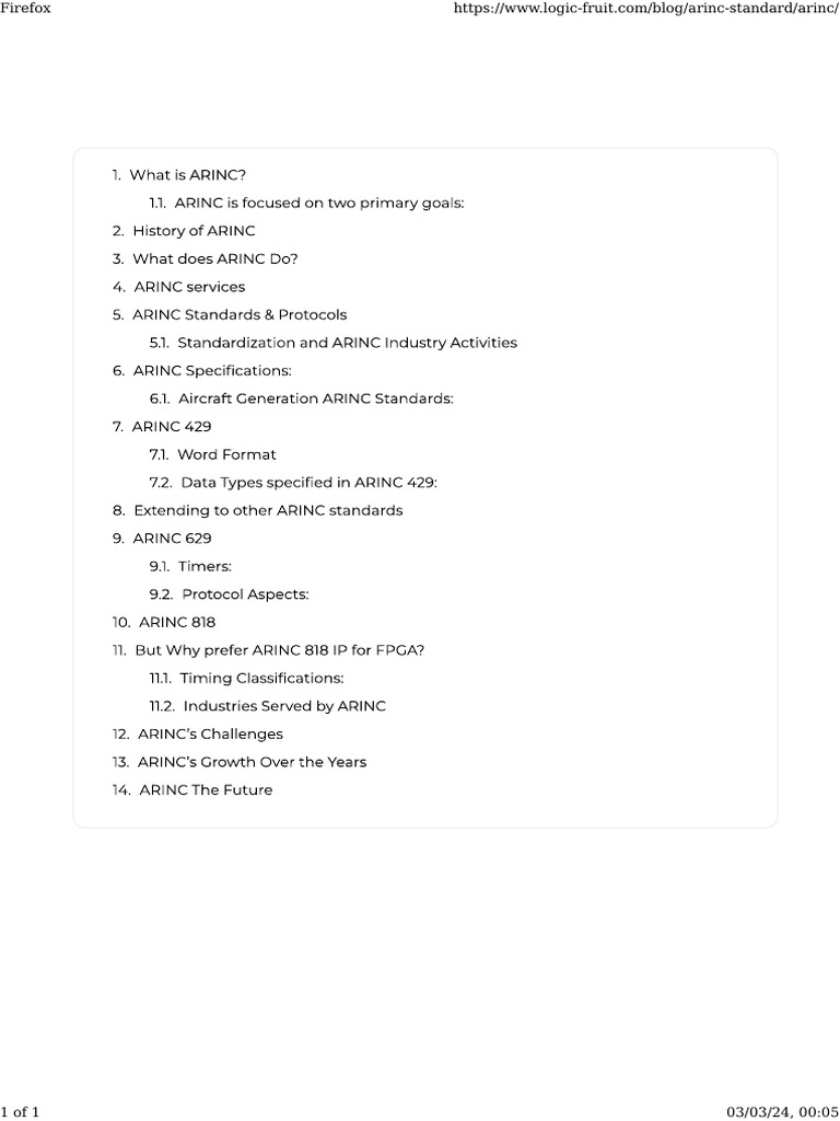 Arinc the ultimate guide to modern avionics protocol 2024 dheeraj