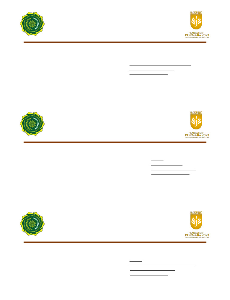 Pekan Orientasi Mahasiswa Baru FEB UMPP | PDF