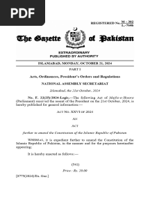 Constitution (Twenty-Sixth Amendment) Act, 2024