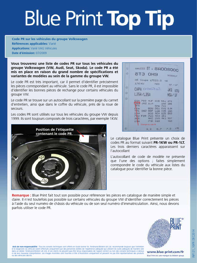 Codes PR pour véhicules Volkswagen | PDF | Groupe Volkswagen | Véhicule ...