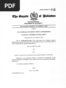 E Constitution (Twenty-Sixth Amendment) Act, 2024