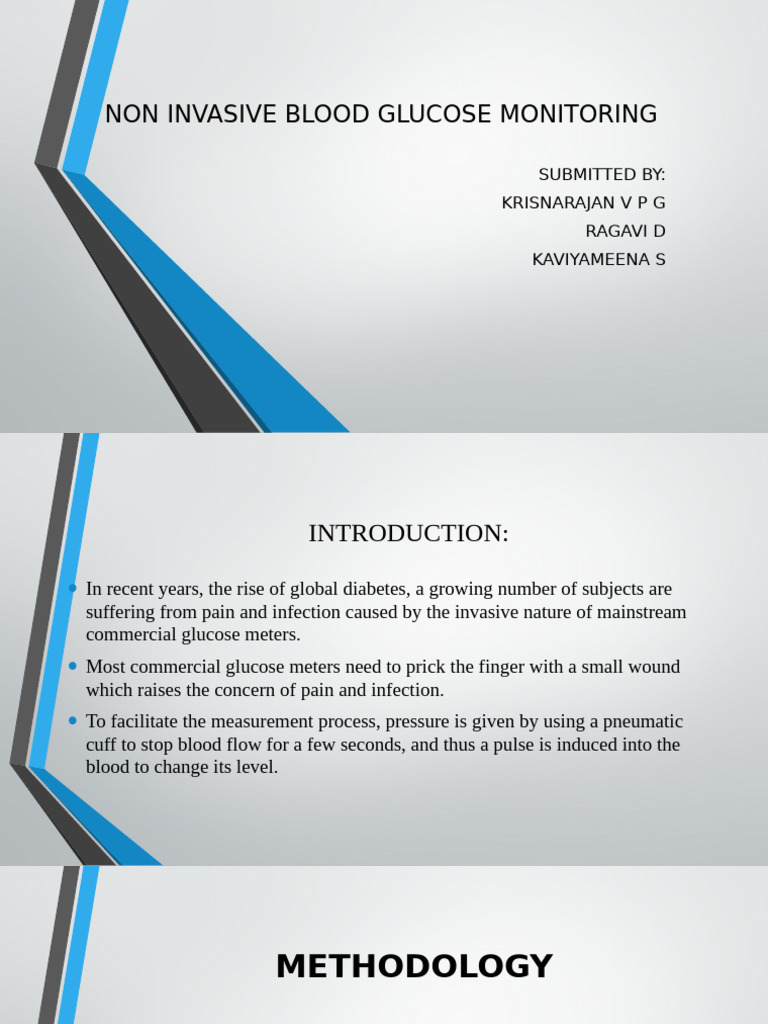 Non Invasive Blood Glucose Monitoring | PDF