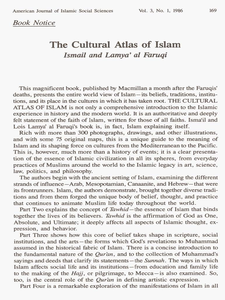 The Cultural Atlas of Islam | PDF | Muhammad | Abrahamic Religions