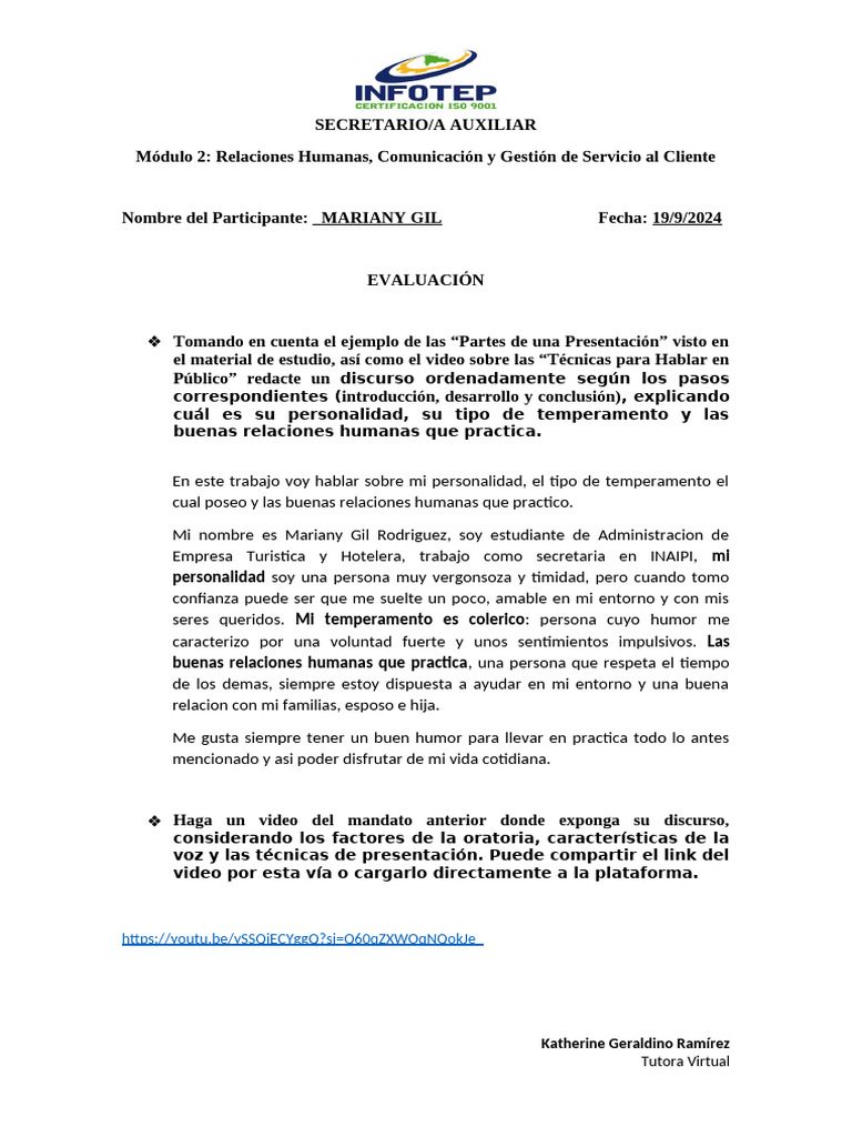 Actividad 2 Del Módulo 2 | PDF | Crecimiento personal y profesional