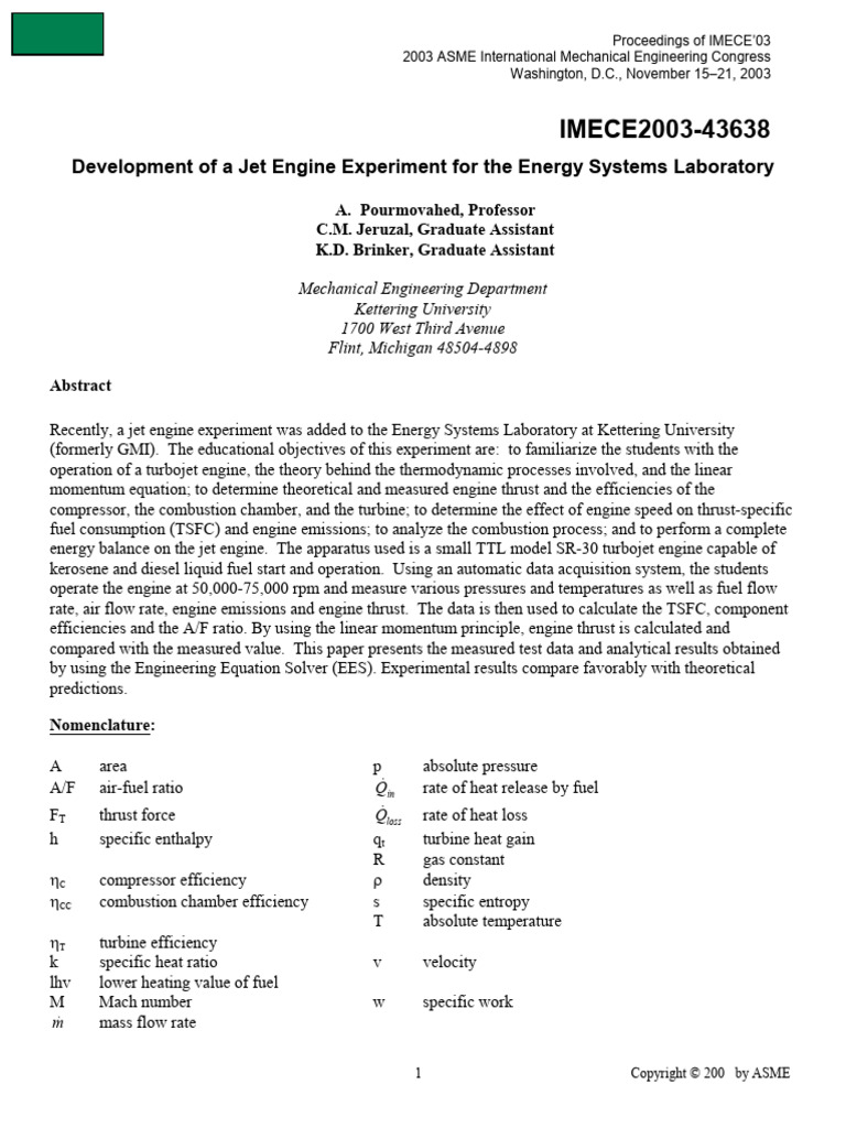 Development of Jet Engines | PDF | Jet Engine | Engines