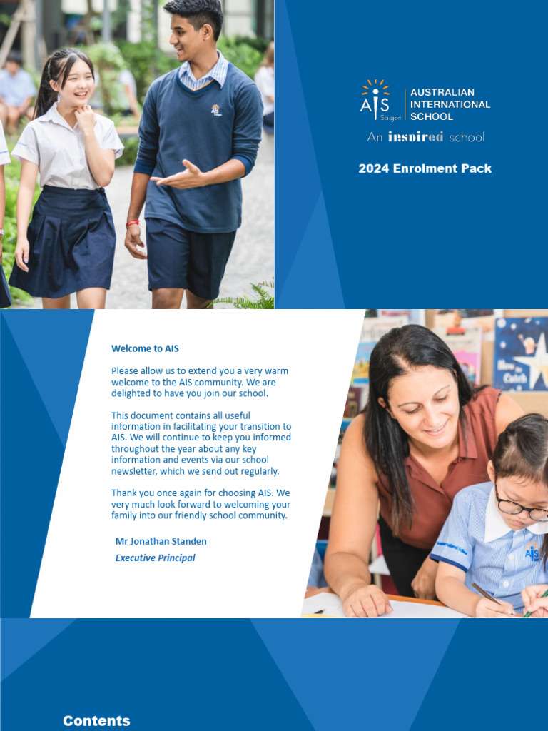 AIS 2024 Enrolment Information Pack | PDF