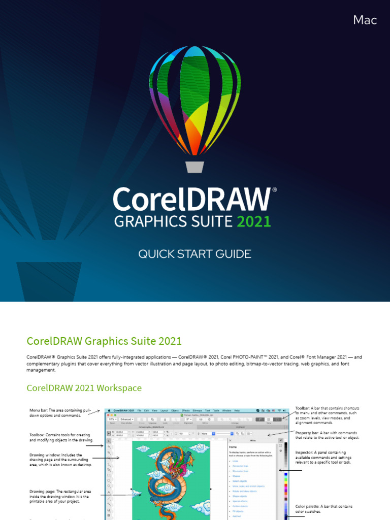 CorelDRAW 2021 Quick Start Guide | PDF | Typefaces | Page Layout