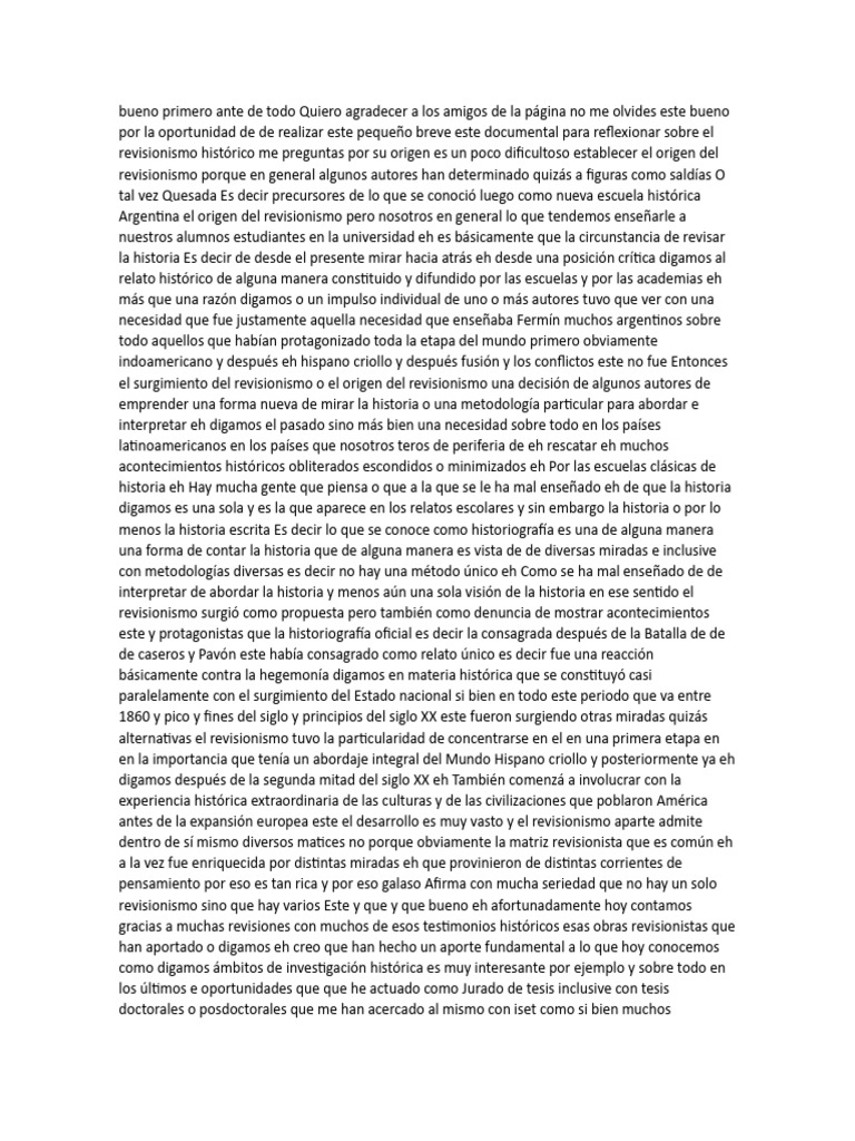 Orígenes y evolución del revisionismo histórico | PDF | Historiografía ...
