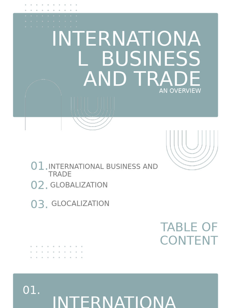 International Business and Trade | PDF | Globalization | Capital ...