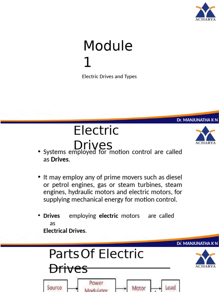Electric Drives: Types and Components | PDF | Electric Motor | Torque