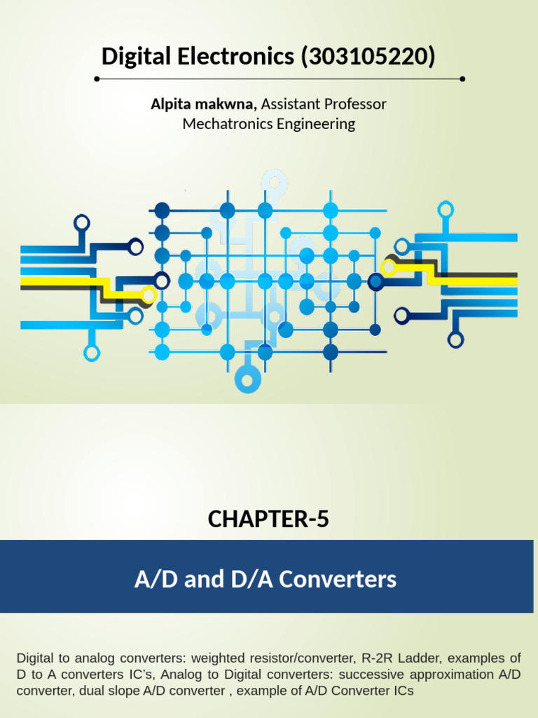 A/D and D/A Converters Overview | PDF | Analog To Digital Converter ...