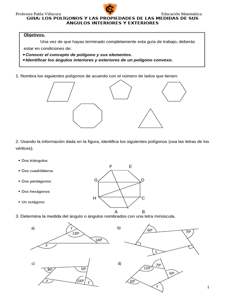 Polígonos de 7 lados: Heptágonos | PDF | Formas geométricas | Politopos