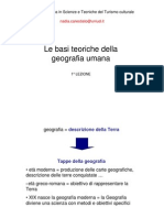 Geografia Umana Lezioni 1 2 3