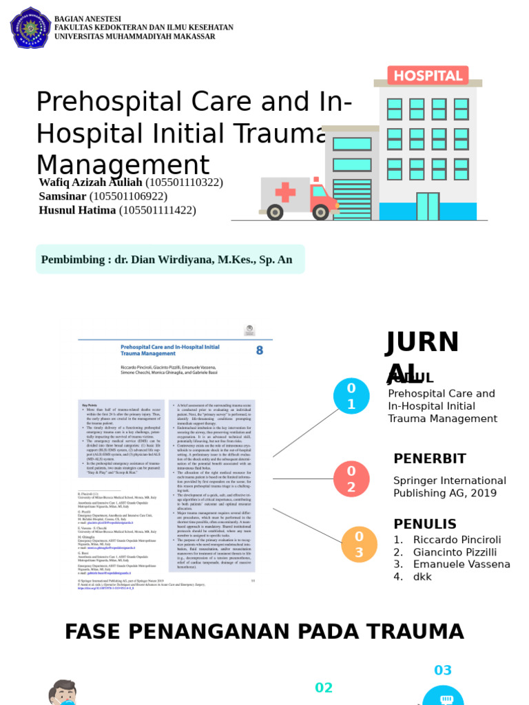 Prehospital Care and In-Hospital Initial Trauma Management | PDF