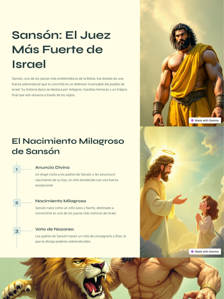 Sanson El Juez Mas Fuerte de Israel | PDF | Sansón