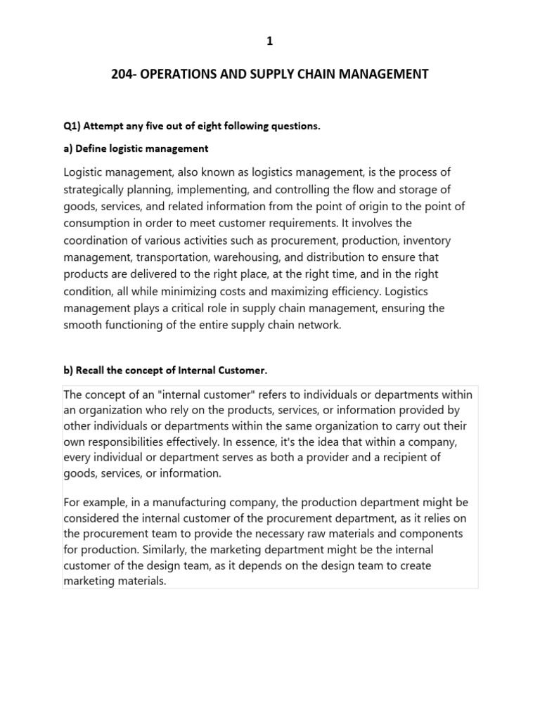 Demand Forecasting in Operations Management | PDF | Supply Chain ...