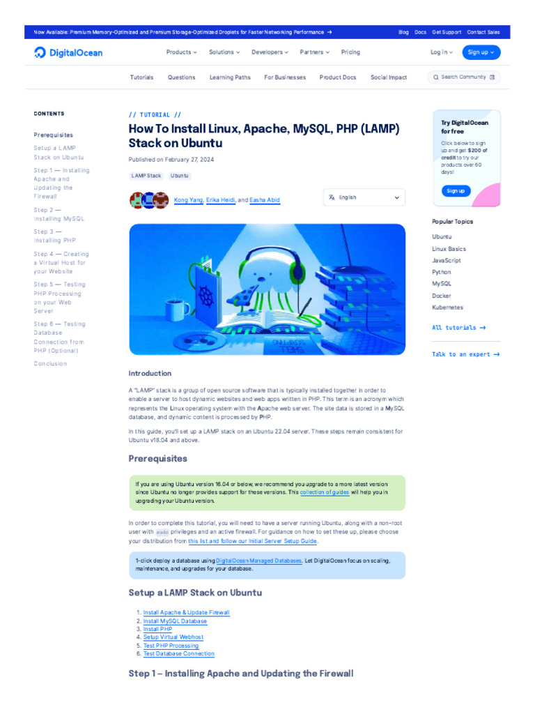 Lamp stack in ubuntu pdf php superuser