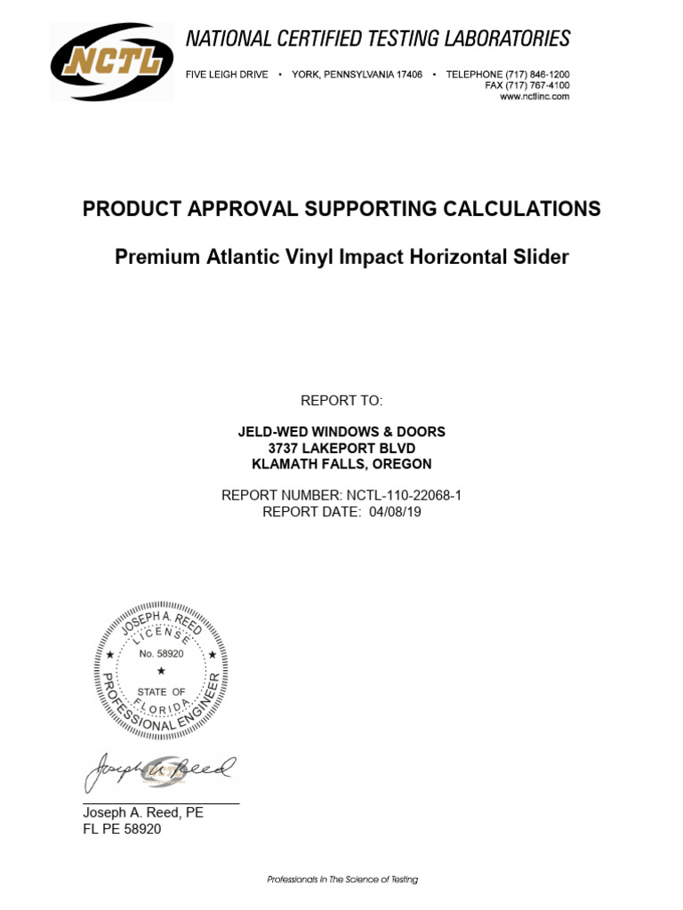 Engineering Report: Window Installation | PDF | Screw | Civil Engineering