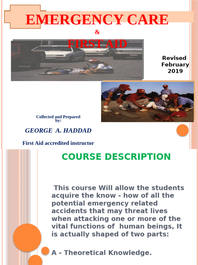 Emergency Care & First Aid Course Guide | PDF | Shock (Circulatory) | Heart